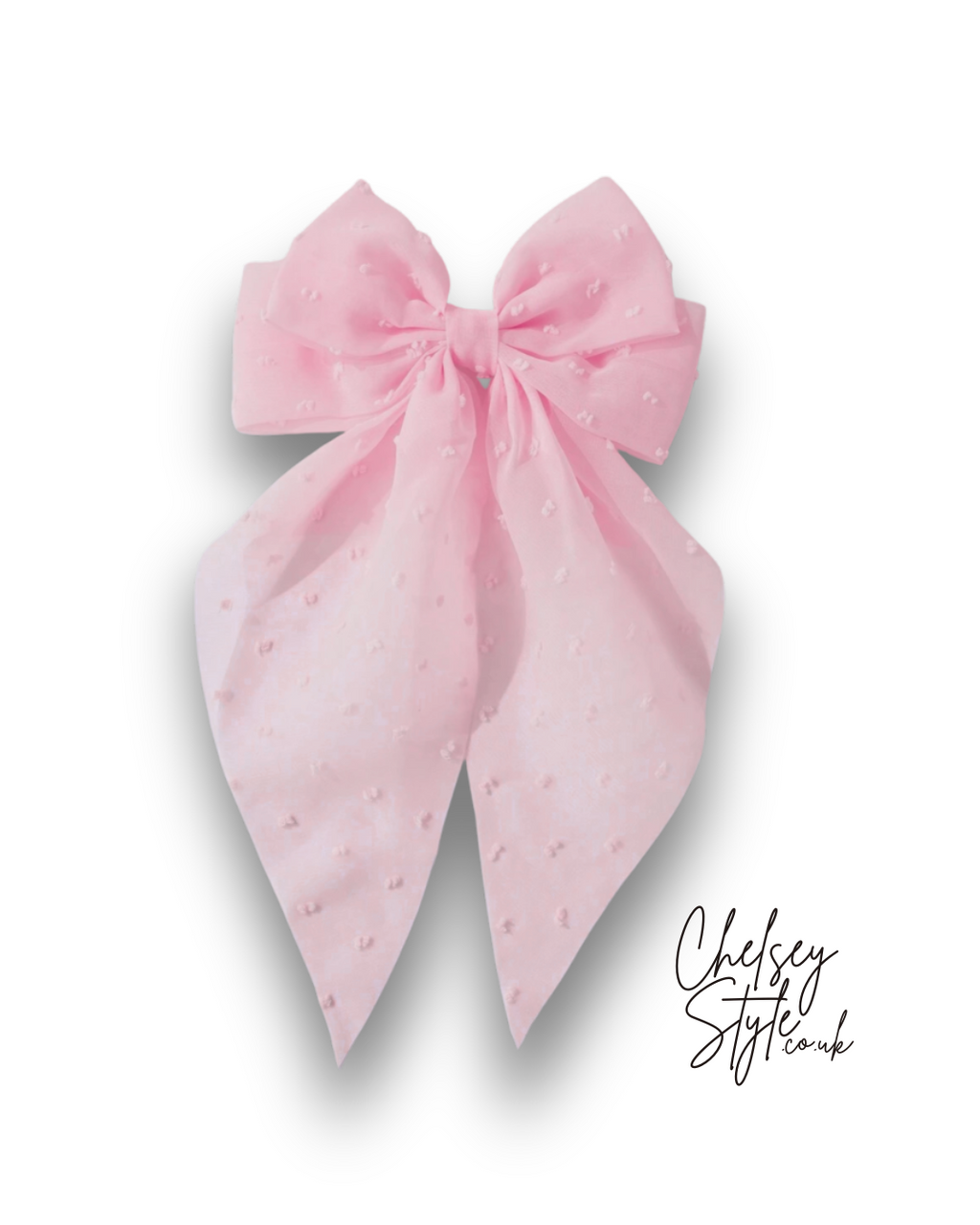 Pretty Pink Sheer Bow Hair Clip
