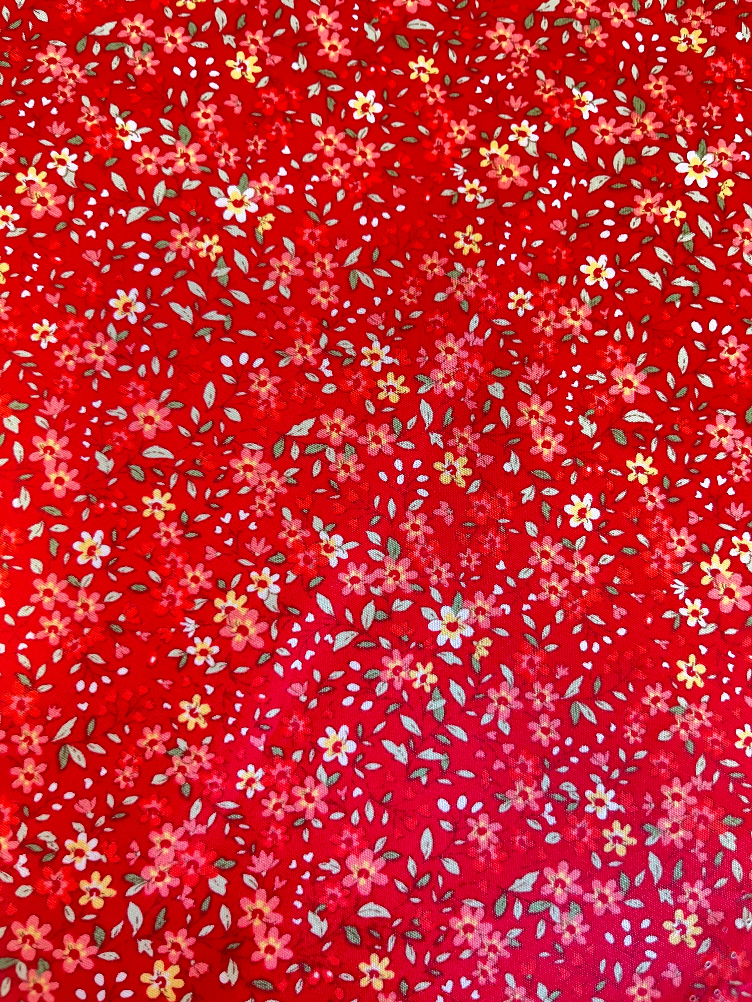 Ruby Floral Scrunchie