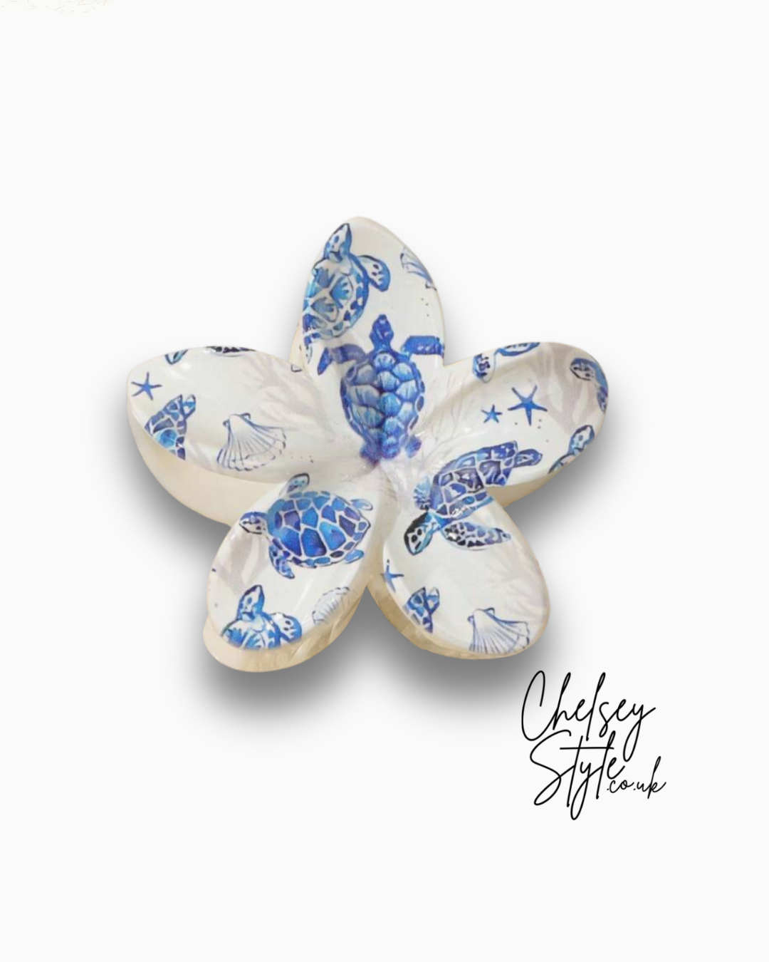 Sea Turtle Flower Hair Claw