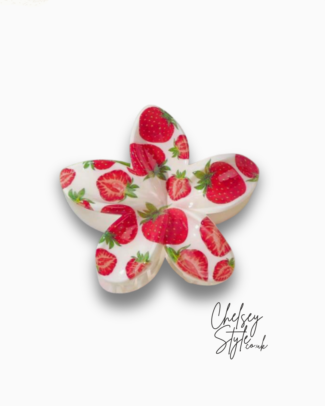 Strawberry Flower Hair Claw