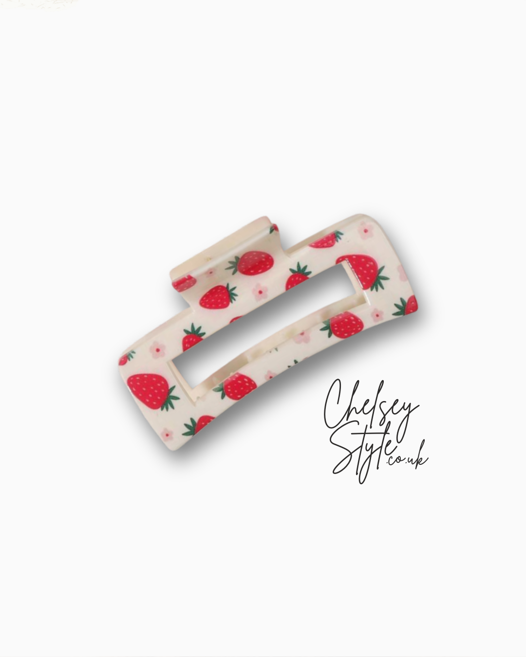 Strawberry Rectangle Hair Claw