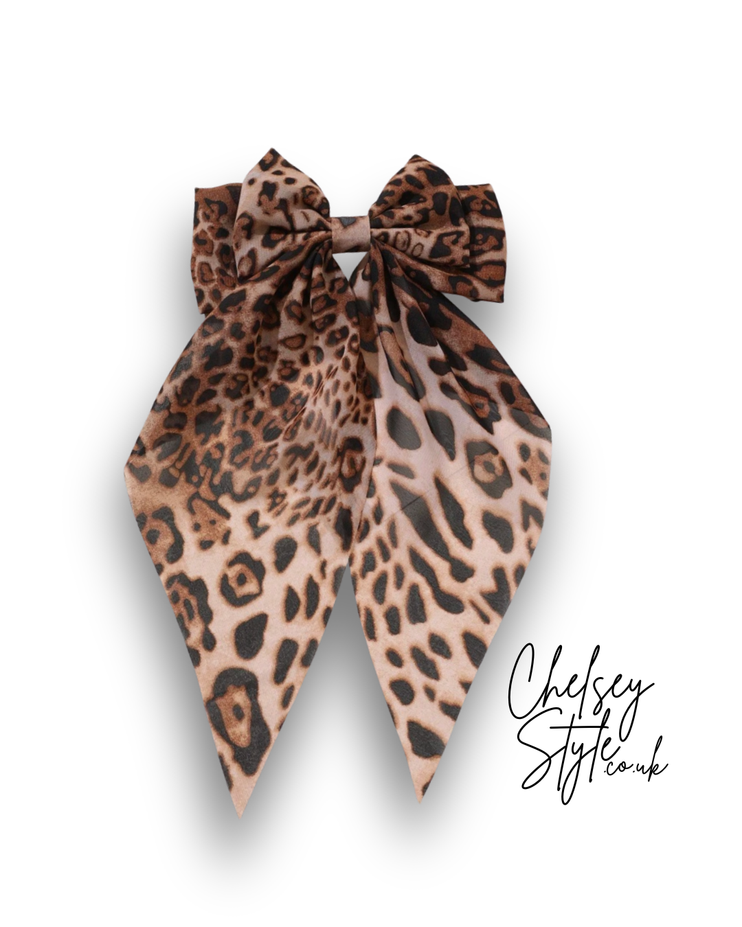 Leopard Print Bow Hair Clip